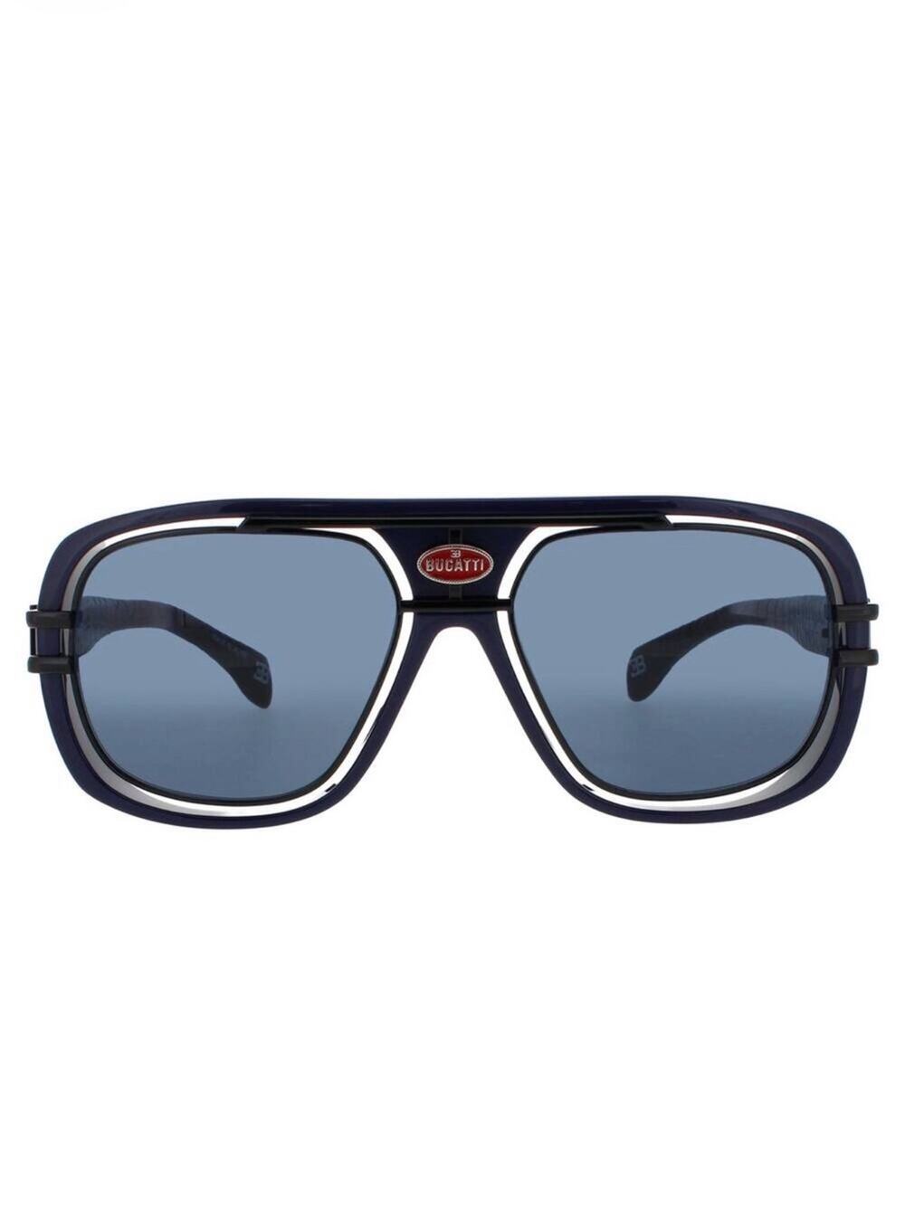 NEW BUGATTI 07 DK.BLU/BK DARK BLUE/BLACK Sunglasses Authentic